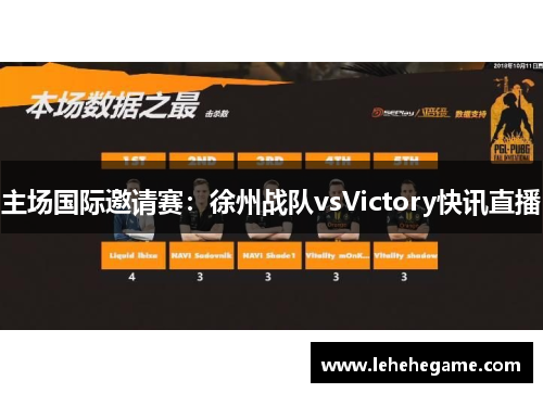 主场国际邀请赛：徐州战队vsVictory快讯直播